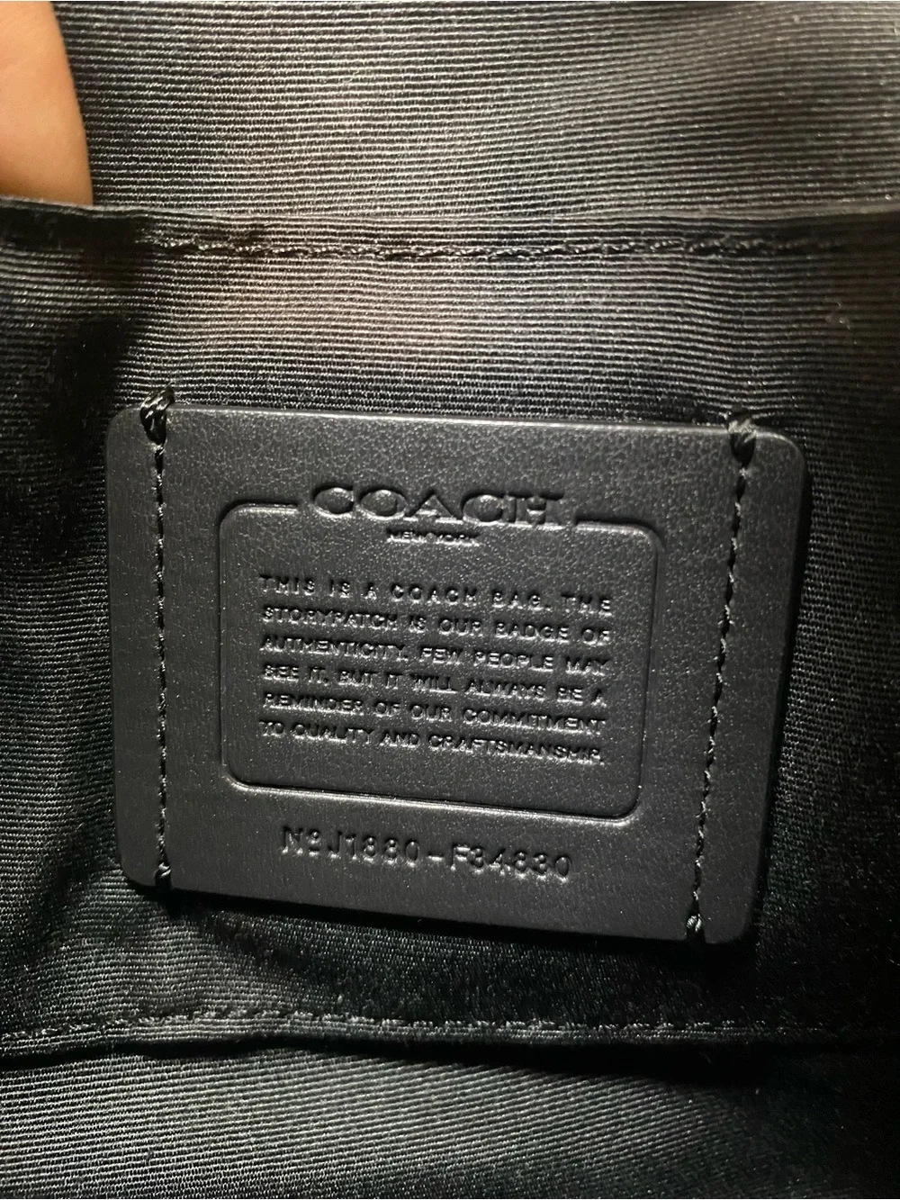 Coach Black Mini Faye Backpack
